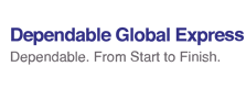 DGX-Dependable Global Express logo with tagline